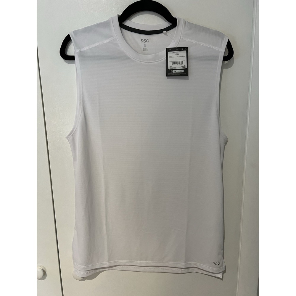 NWT DSG Men's Size Small Movement‎ Muscle Tank White Performance